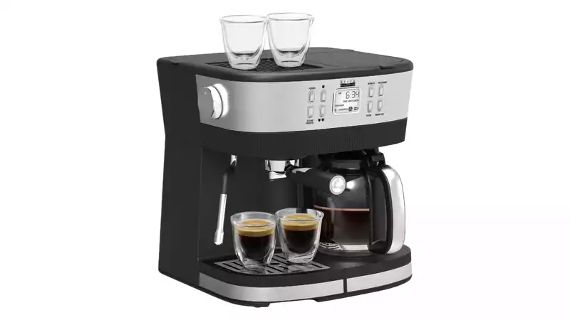 This Espresso and Drip Combo coffee maker is just 1 14999 at Best Buy