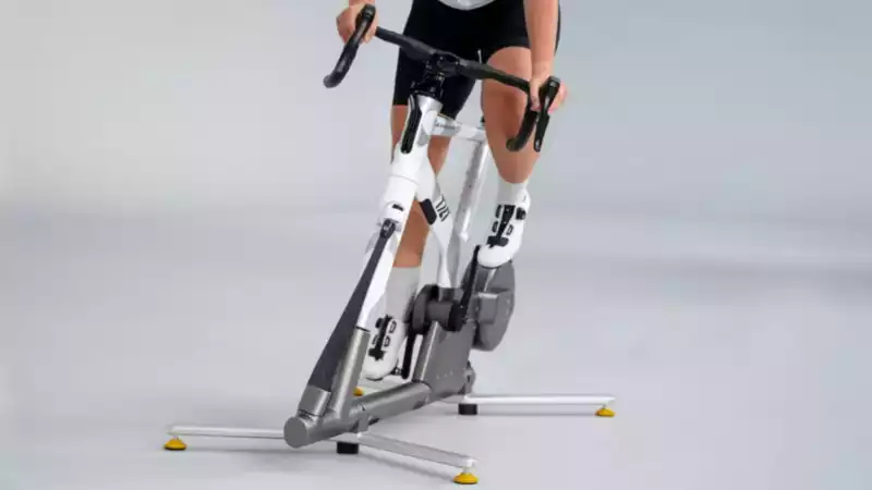 This new tilting exercise bike makes the Peloton look like a Toy